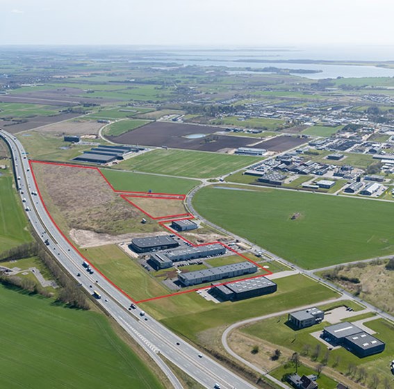 Erhvervsgrunde tæt ved Lillebæltsbroen